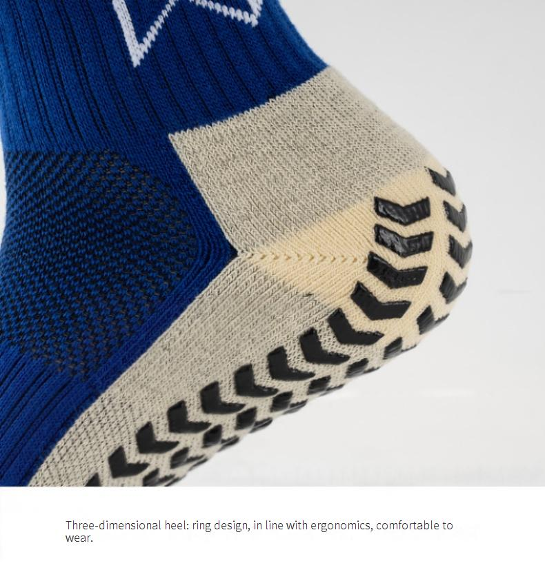 Men's Socks Non Junk Goods Non Slip Football Socks Men's Thick Towel Bottom Mid Tube Socks Wear Resistant Dotted Sports Socks Adult Training Socks_voghion.com