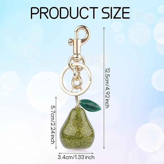Pear Shaped Keychain, Pear Shaped Bag Decoration, Golden Pear Shaped Keychain, Pear Shaped Wallet Pendant, Pear Shaped Keychain For Cars_voghion.com