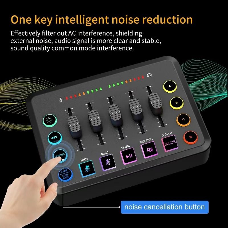 New BM800 Condenser Microphone F9 Sound Card Cross-Border Streamer Computer Recording Stand Complete Streaming Kit_voghion.com