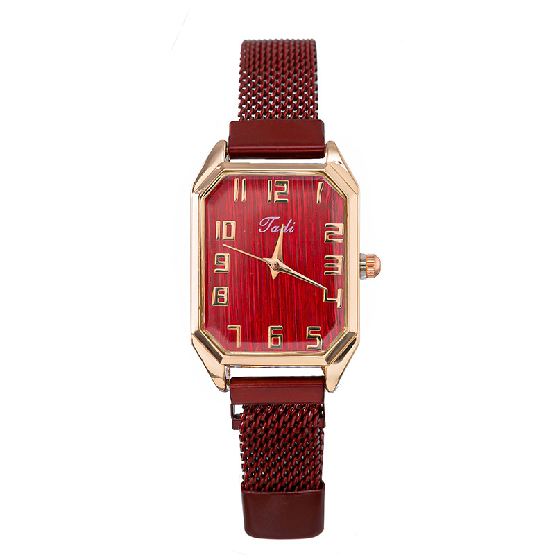 Nuovo orologio da donna al quarzo con fibbia magnetica in lega classica, trendy e minimalista_voghion.com