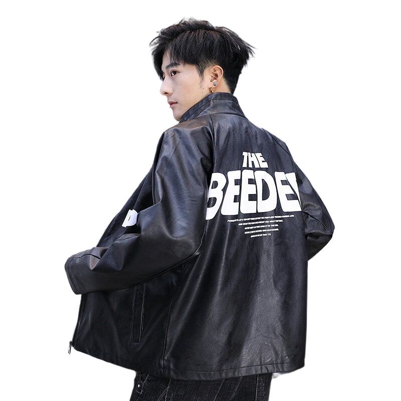 2025 Spring And Autumn Men's Tactical Armored Jacket, Scratch-proof Turtle Pattern Eco-Leather, Splash-proof Commuter God Of War Jacket_voghion.com