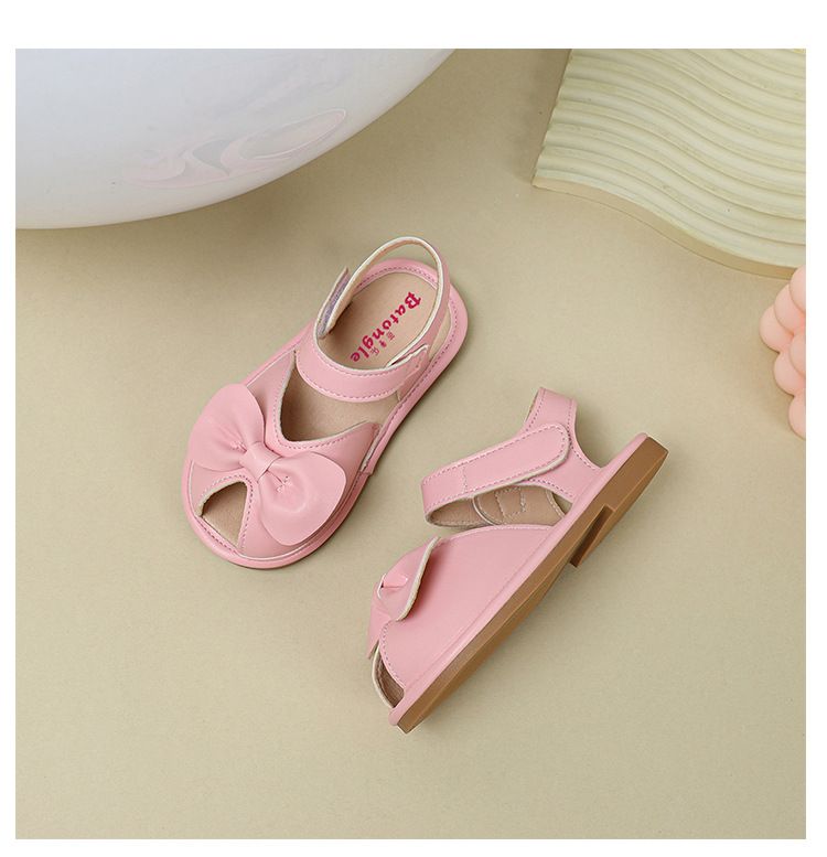 Mutter & Kinder kinder sandalen für mädchen 2024 herbst Koreanische version mit bowknot weiche sohle modische prinzessin kleine mädchen baby sandalen_voghion.com