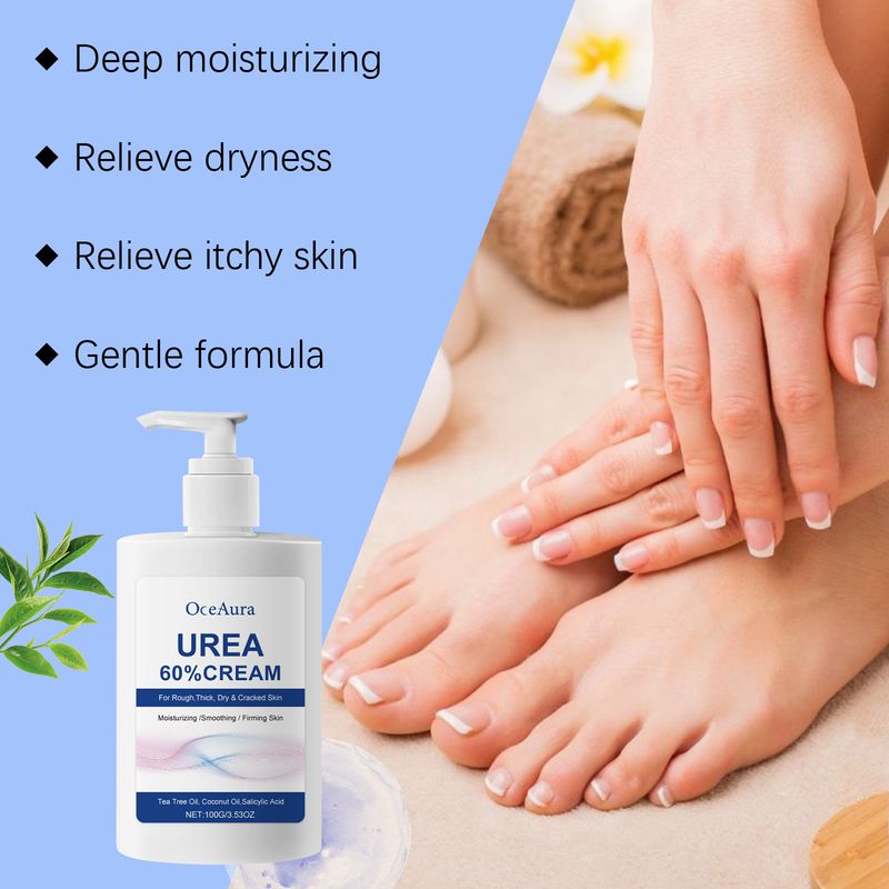OCEAURA Urea Care Voetcrème, Huidverzorgingscrème Voedt, hydrateert en verzorgt de huid_voghion.com