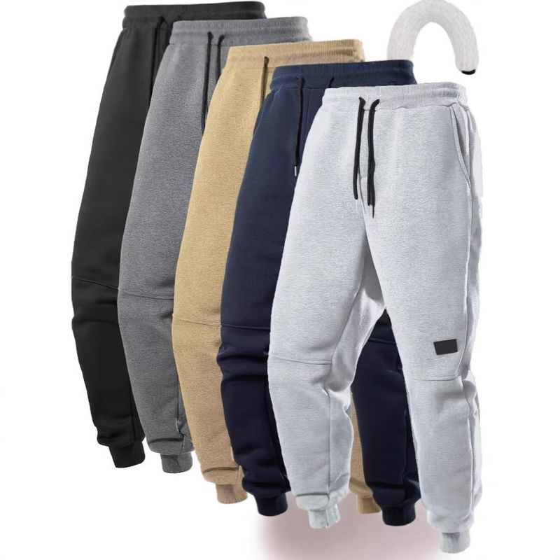 Premium Products Premium Products 2024 Winter New Threaded Casual Plush Pants_voghion.com