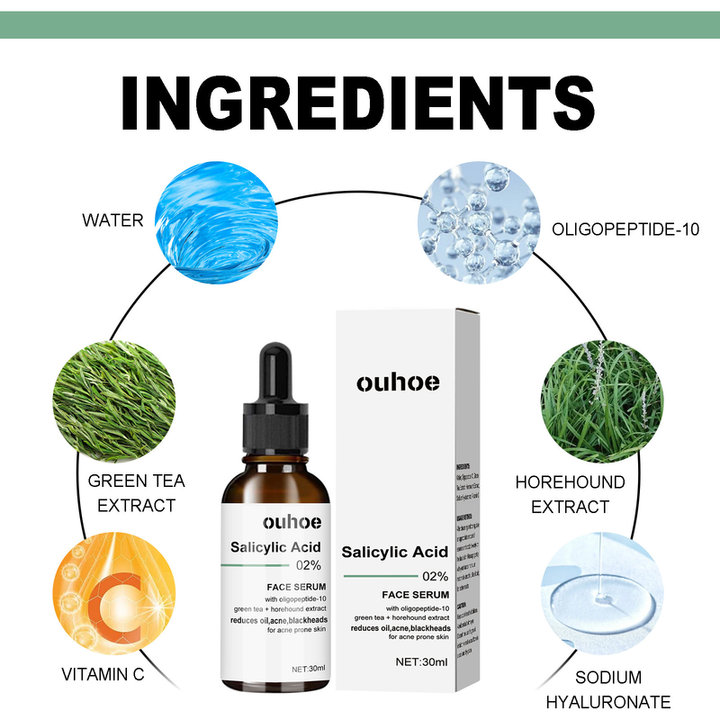 OUHOE Anti può ridurre le rughe sottili, sollevare le linee della testa, idratare e rassodare la pelle e prevenire l'invecchiamento dell'essenza_voghion.com