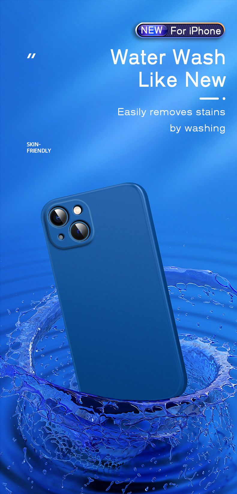 Coque officielle en silicone pour iPhone Air 16, 15, 14, 13, 11, 12, 17 Pro Max Plus, couleur unie, protection anti-chute et anti-collision_voghion.com