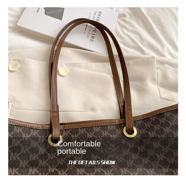 Borsa a tracolla all-in-one retrò da pendolare di moda da donna di nuova moda di grande capacità 2023. Borsa tote per classe universitaria_voghion.com