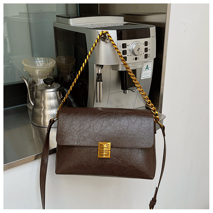 Meidela Antique Underarm Bag 2023 New Trendy Retro Advanced Crossbody Small Chain Bag_voghion.com
