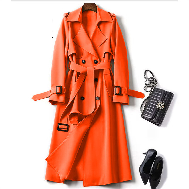 Ženski Temperament Slim Slim Waist Modni Trench Coat_voghion.com