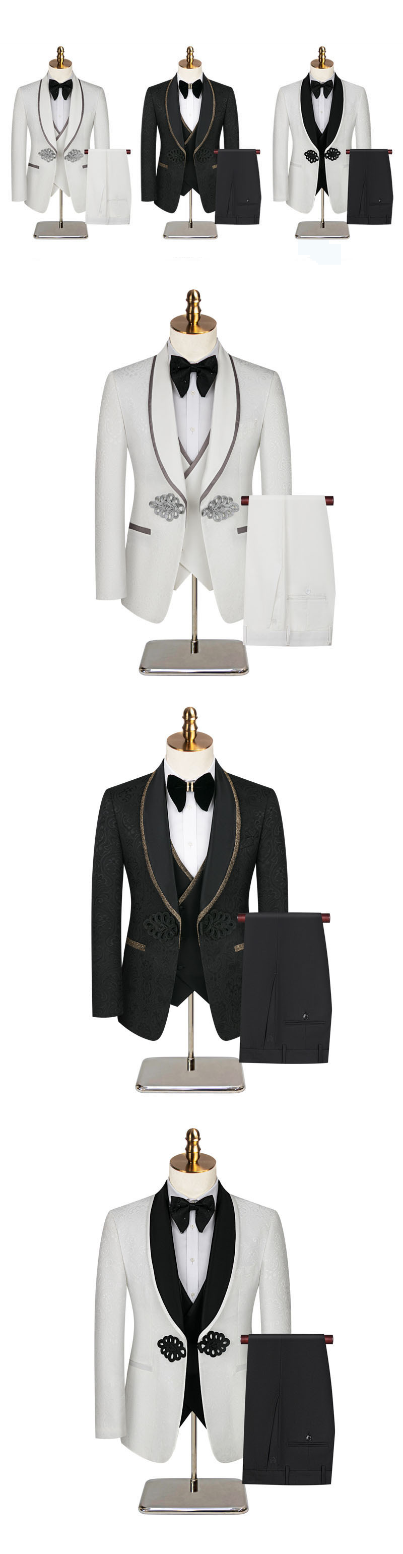 Terno masculino de três peças para padrinhos de casamento_voghion.com