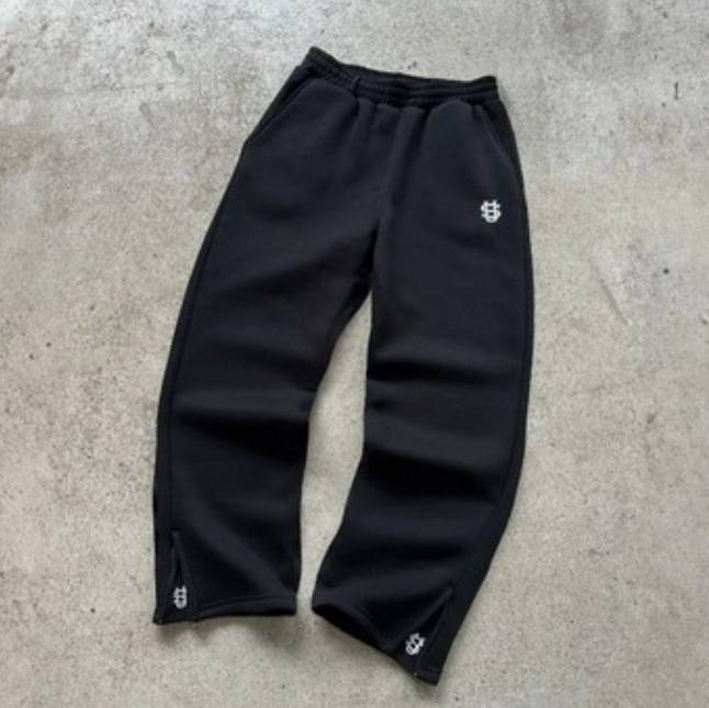 Pantalon large à rayures, coupe ample, taille haute, décontracté, grande taille, ceinture élastique avec cordon de serrage, tissu polyester_voghion.com
