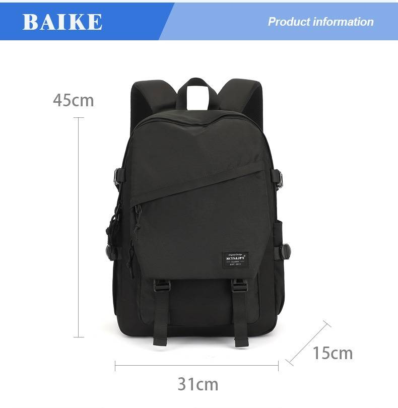 Unisex Backpack Waterproof Oxford Fabric Travel Bag With Laptop Compartment 15 Inch, Lightweight Durable For School College Work Commuting_voghion.com