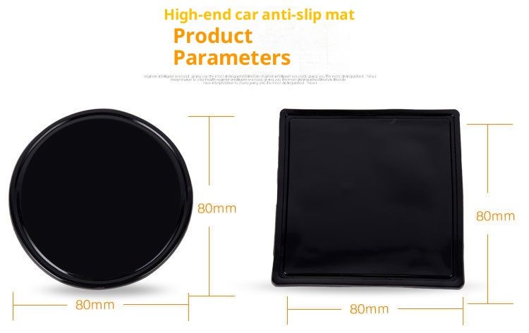 Small Deng Small Deng Interior Sticker Dashboard Phone Holder Car Accessories Round Non-Slip Mat_voghion.com