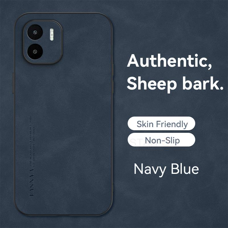 Custodia in pelle di montone di lusso per Xiaomi Redmi 10c 12c A1 A2 Plus 10A 10 12 C 5G 2023 Retro Men Cover posteriore su Redmi10c Redmi12c_voghion.com