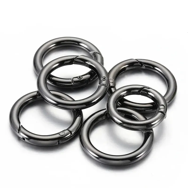 6er-Packung Tor-O-Ring-Schnallen-Metallverschlüsse, Karabinerhaken, Feder-Schlüsselanhänger, DIY-Taschen-, Gepäck- und Schmuckzubehör 250911_voghion.com