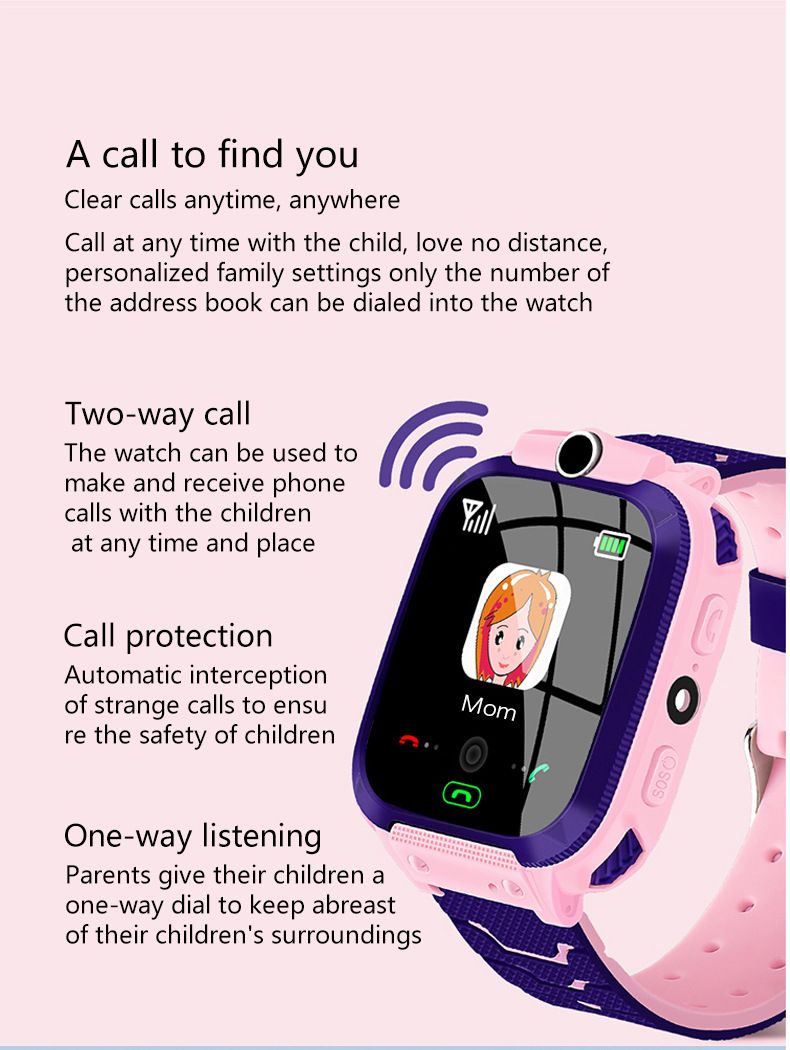 Kids Smart GPS Tracker Watch With Magnetic Charging, Multi-Language Support, Waterproof & Side SIM Slot - 2G/4G Network Compatible_voghion.com
