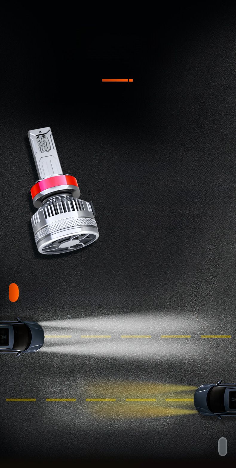 Yeni S13 araba led farları 200W kod çözme yüksek güç H7H11H4 yakın ve uzak ışık modifiye led farlar_voghion.com