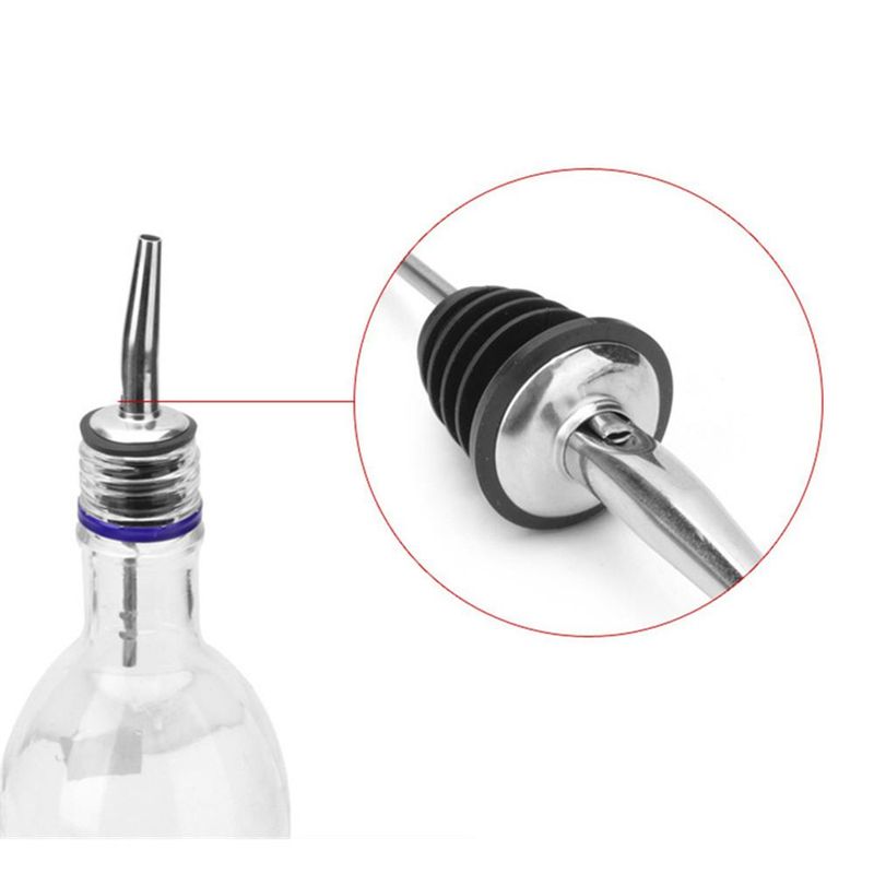 10 pezzi Tappo per bottiglia di vino in acciaio inossidabile Beccuccio per bottiglia a prova di perdite Versatore per olio d'oliva Dispenser per vino da cucina Badgets_voghion.com
