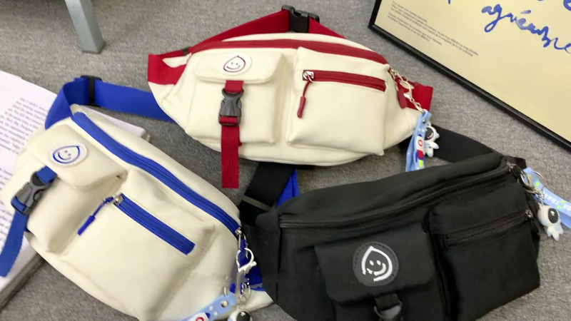 Coole Umhängetasche für Herren, Cross-Brusttasche, Street-Trend, Studenten-Umhängetasche, lässige Herren-Hüfttasche, Handgepäck (Gurtanhänger)_voghion.com