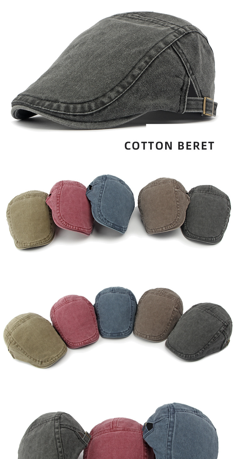 Chapeau unisexe en coton lavé pour homme et femme, casquette simple, style rétro décontracté_voghion.com