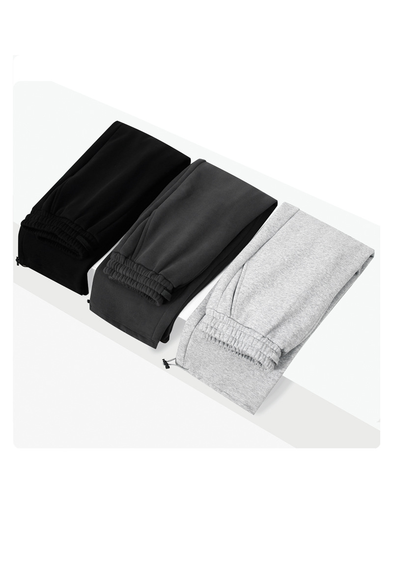 Herrenbekleidung Dengjue Herrenbekleidung Herbst neue schwere dicke lockere lässige Kordelzughose Herren plus Samt-Jogginghose_voghion.com