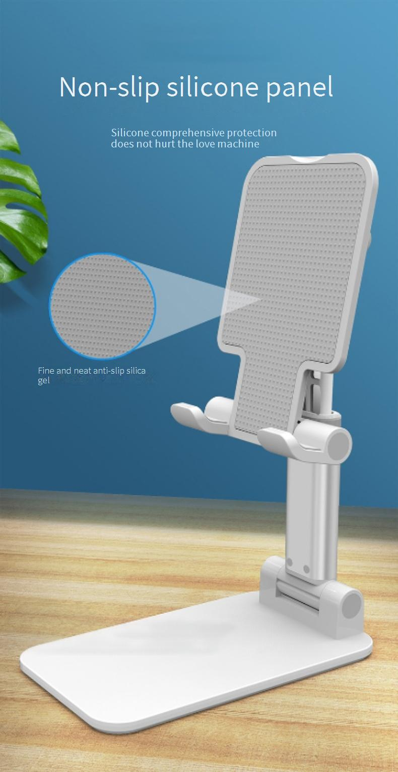 Adjustable Phone Stand Holder For Desk, Foldable & Extendable, Compatible With Smartphones & Tablets, Perfect For Online Classes, Live Streaming_voghion.com