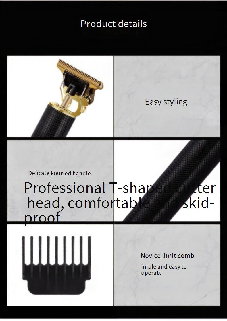 Professioneller Haarschneider – Klingen aus Titanlegierung, kabellos und wasserdicht, ultraleise (36 dB), abnehmbare 5-in-1-Scherköpfe für Männer/Bärte/Haustiere_voghion.com