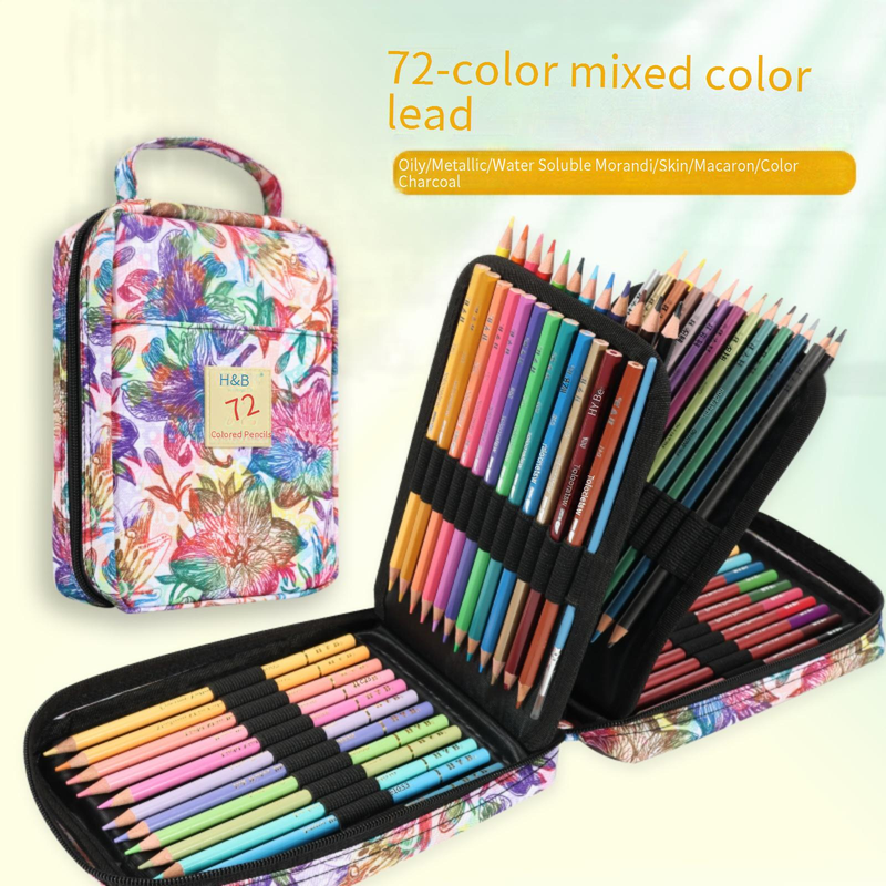 Set di matite colorate in legno professionali da 120 colori - Matite da disegno di alta qualità per schizzi, ombreggiature e colorazione - Pigmenti vivaci e resistenti_voghion.com