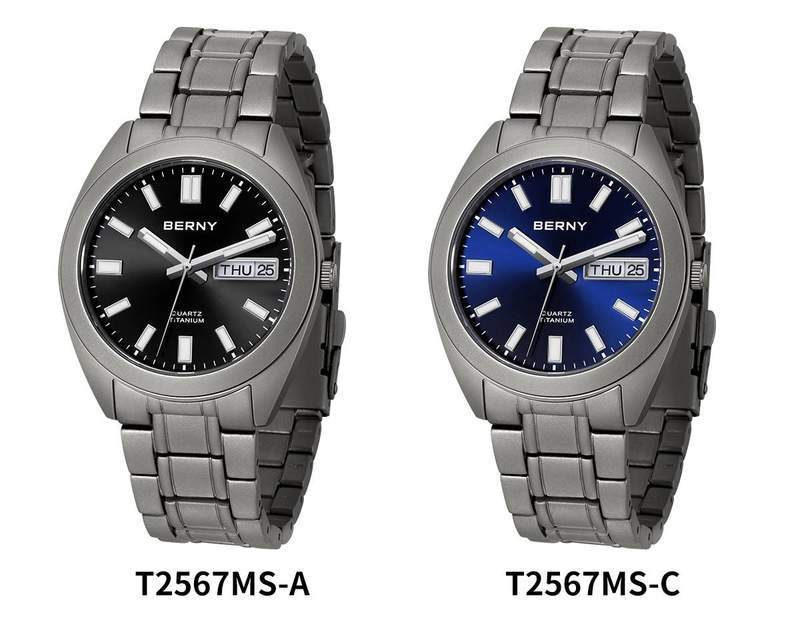 BERNY Titanium Watches For Men 10ATM Waterproof Super Luminous Quartz Analog Watch With Day Date Sapphire Crystal Sport Casual Wristwatch_voghion.com