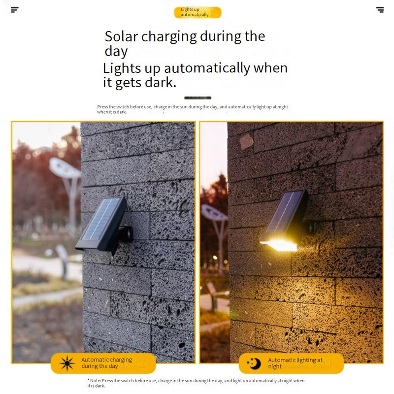 10/24 LED Solar Spotlight Outdoor Garden Light Waterproof Landscape Lighting With 3 Modes_voghion.com