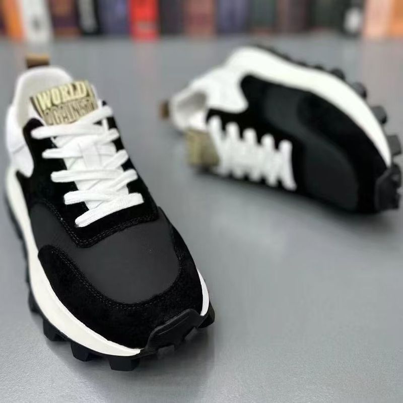 2026 Fashion Sneakers Jogging Shoes Hiking Shoes Youth Men Artificial Leather Splicing Low Top Lace-Up Non-Slip Wear-Resistant Running Shoes_voghion.com
