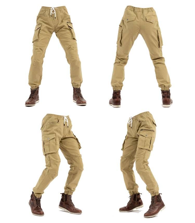 Winter Motorcycle Riding Pants – Thermal Lined, Windproof & Anti-Slip For Men & Women, Adjustable Waist With Cargo Pockets (Black/Grey/Khaki, S-XXXL)_voghion.com