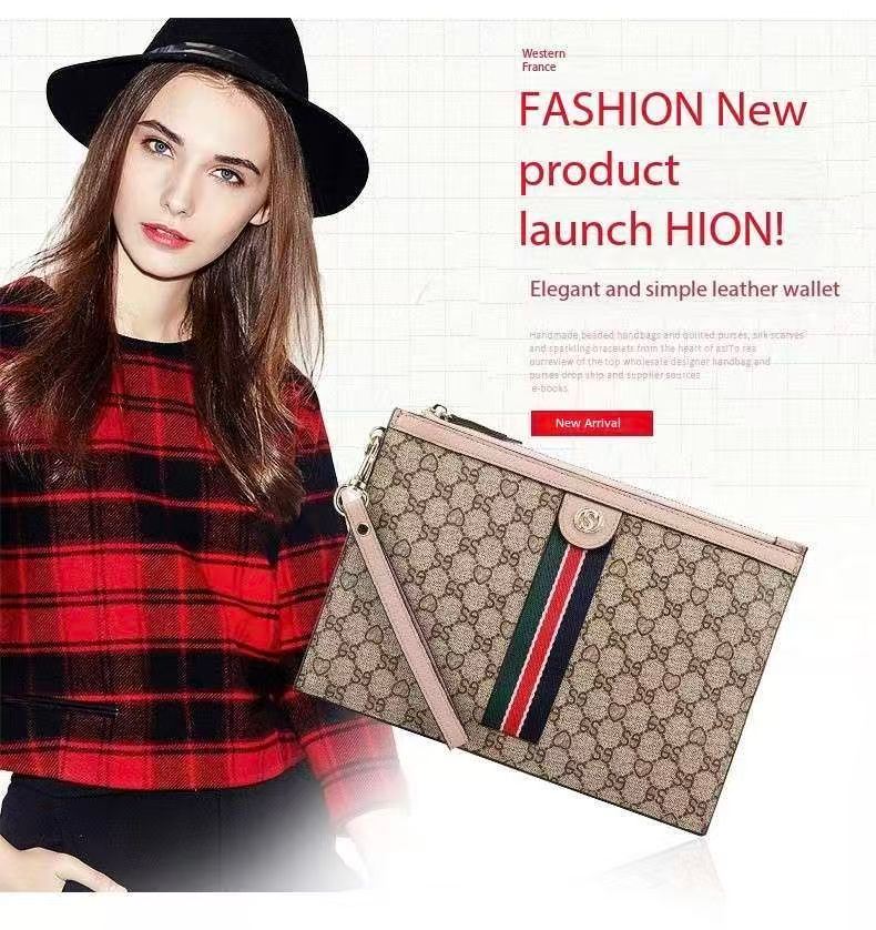 Neue Luxus-Geldbörse, Damen-Geldbörse mit Reißverschluss, modisches Sonderangebot, Handytasche, großes Münzfach, Designer-Geldbörse für Damen_voghion.com