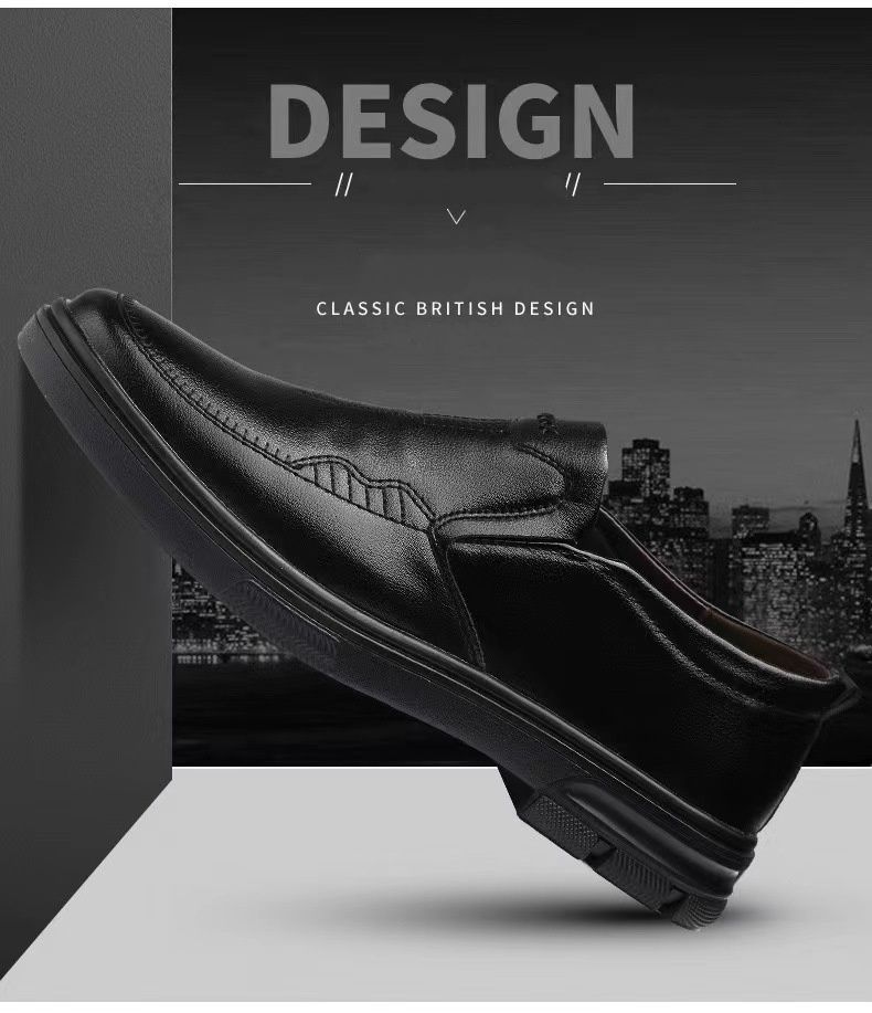 Autumn Men's Casual, Comfortable, Breathable And Tight-fitting British Solid Color Men's Shoes For Business_voghion.com