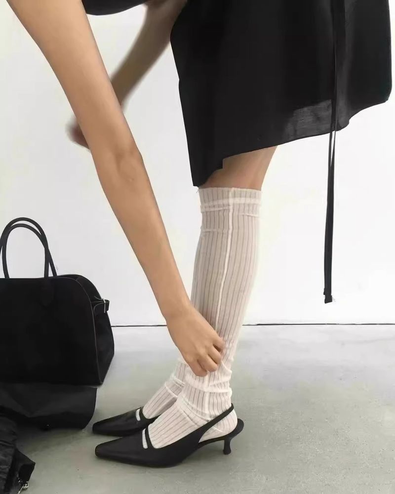 Niche Cat Heel For Women Leather Single Strap Pointed Toe High Heels Roman Sandals_voghion.com