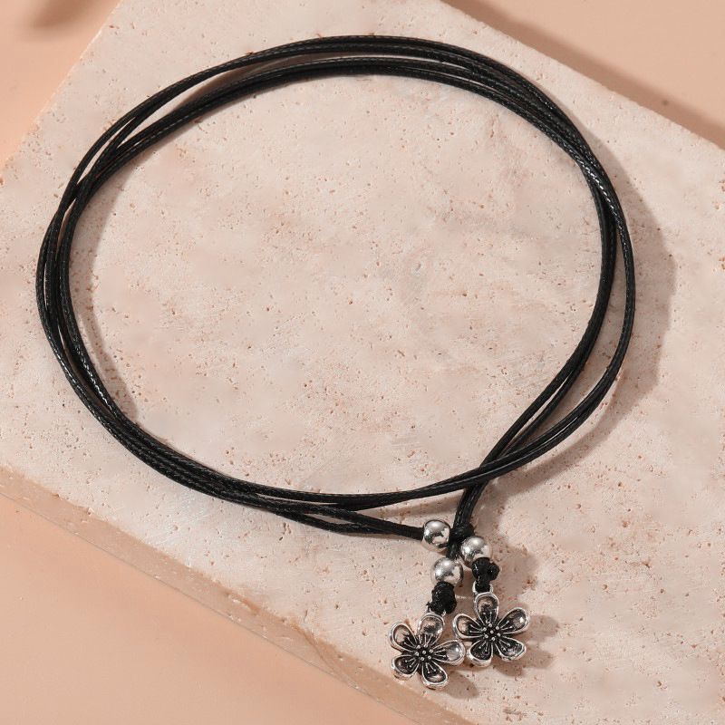 Kadınlar İçin Bohem Tarzı Yaz Küçük Erik Çiçeği Yıldız Ay Çok Katmanlı Bileklik Moda Ayak Takısı_voghion.com