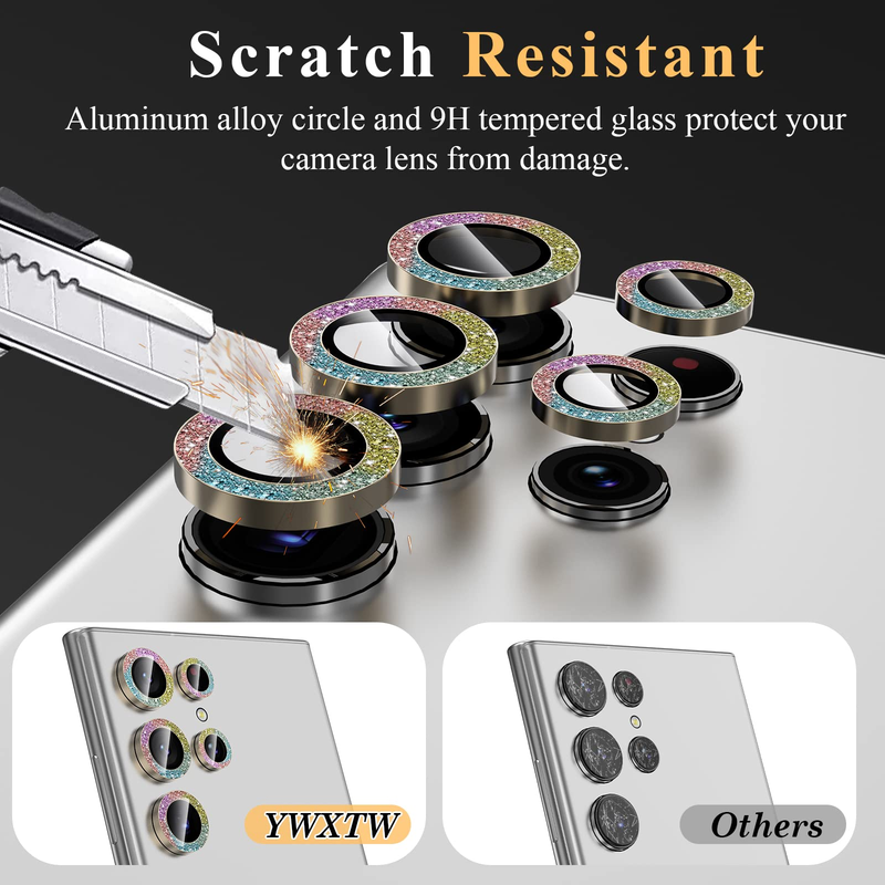 5 + 5 pacotes para Samsung Galaxy S23 Ultra protetor de lente de câmera acessórios protetor de tela vidro temperado para alumínio_voghion.com