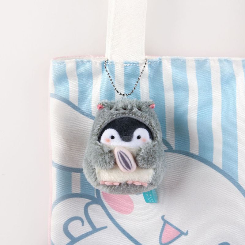 Cartoon Penguin Crossdressing Hamster Holding Melon Seeds Plush Doll Pendant Hamster Penguin Bag Ornaments_voghion.com