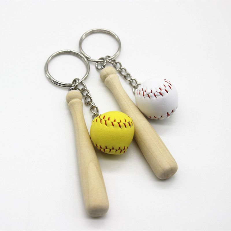 Transfrontalieră creativ lanț de chei de baseball pandantiv simulare Sport Baseball breloc pandantiv mașină cadou_voghion.com