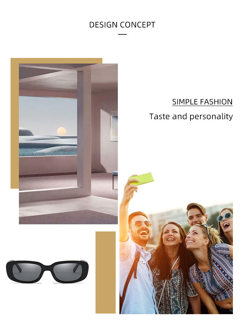 2023 Small Rectangle Frame Sunglasses Jelly Color UV400 Protection Sun Glasses Goggles Summer Beach Street Eyewear for_voghion.com