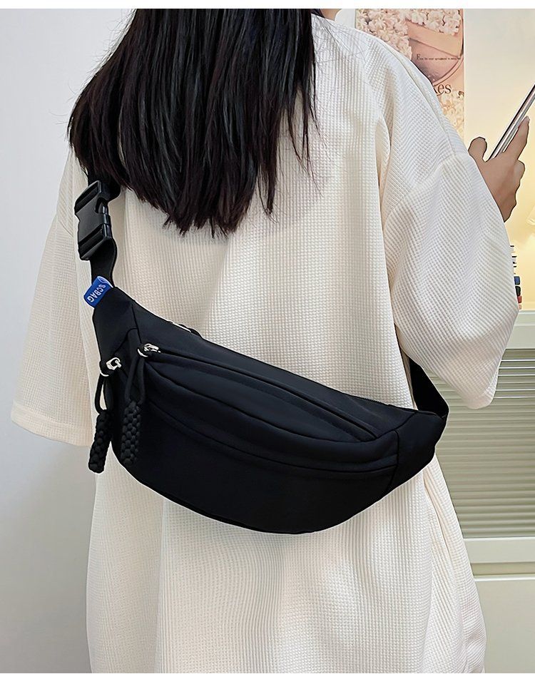 Brusttasche für Damen, Sommer, neue lässige, einfache Umhängetasche, Sporttasche für Paare, allgleiches, Hüfttasche im Hong Kong-Stil für Männer_voghion.com