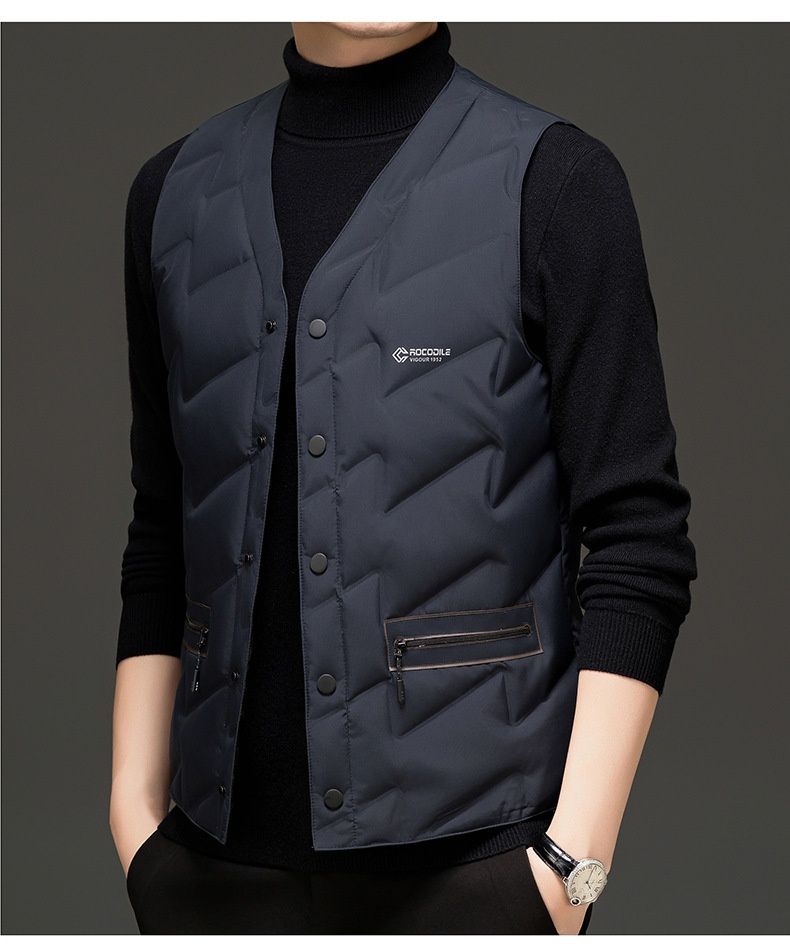 Gilet thermique sans manches en graphène haut de gamme pour homme, automne-hiver, style décontracté, de marque Pulse Cross-Border Foreign Trade_voghion.com