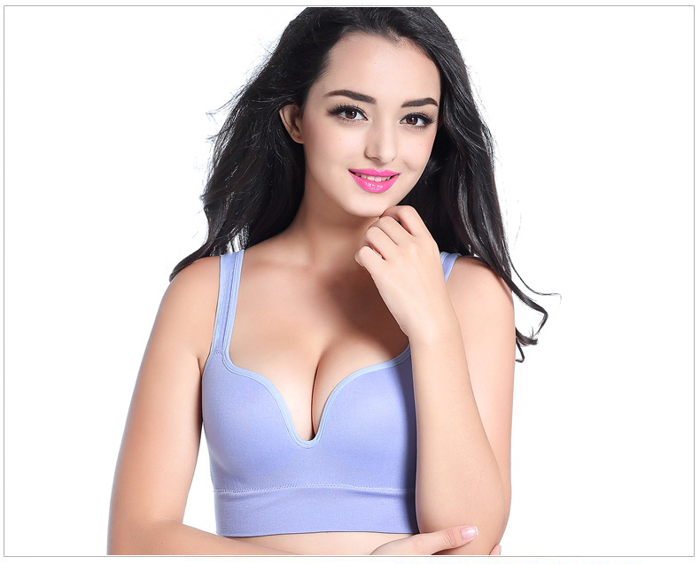 Vêtements de yoga pour femmes, avec coussinet de poitrine, push-up, sommeil, antichoc, course à pied, sous-vêtements sans couture, gilet de beauté_voghion.com