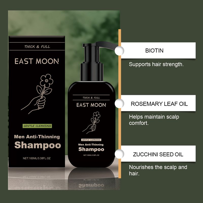 East Moon Men's Volumizing Gentle Nourishing Hair Texture Cleansing Scalp Moisturizing Shampoo_voghion.com