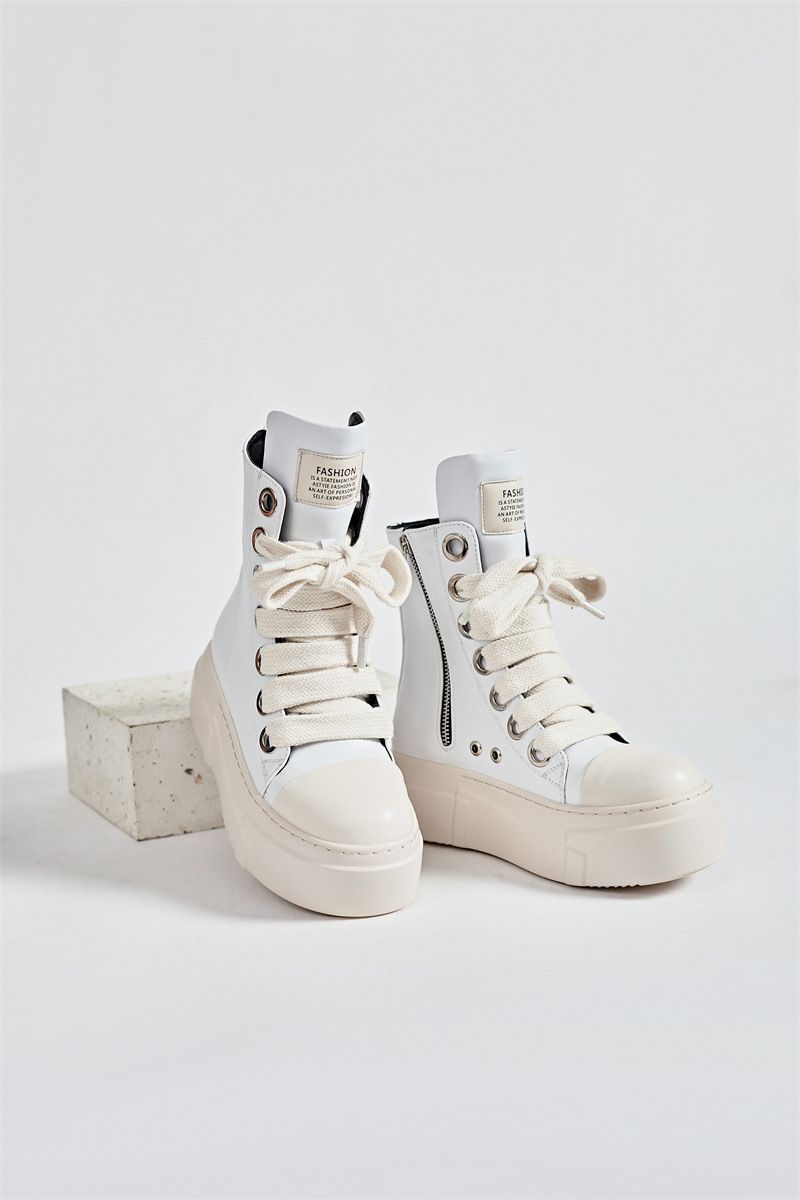 Herrskor Stor storlek Damskor Skor Par High Top Sneakers Supply All Match Tjock botten förhöjning Herrskor_voghion.com