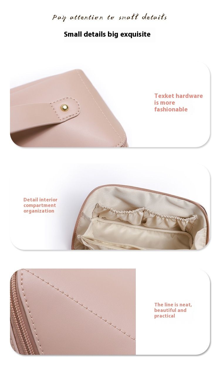 2023 New Large Capacity Ins Style Makeup Storage Portable Travel Wash Bag_voghion.com