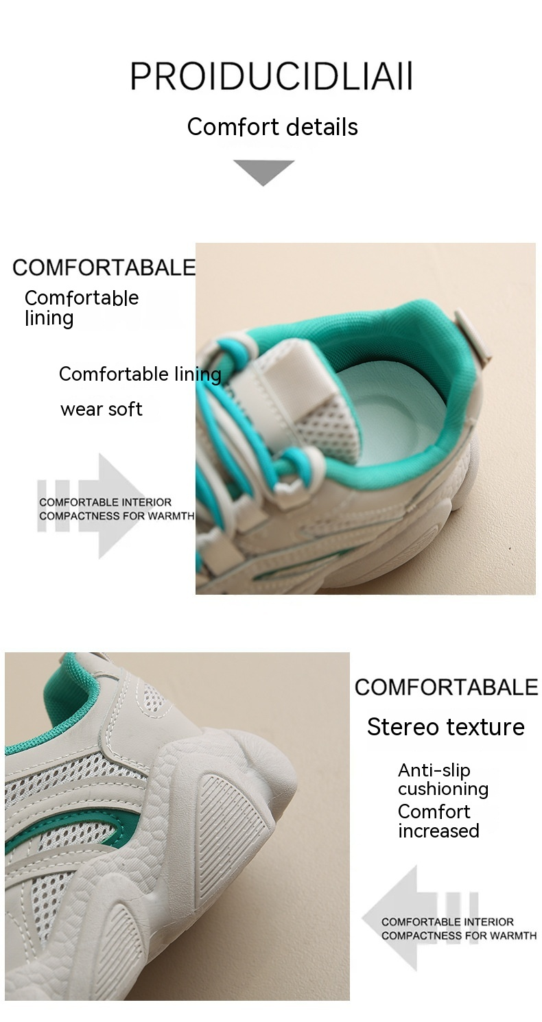 INS Korean Version Mesh Low Top Dad Shoes 2023 Autumn New Breathable Student Sports Increase Leisure_voghion.com