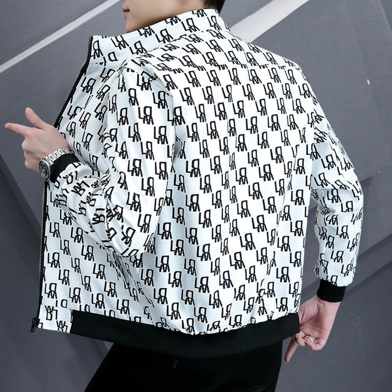 Veste à col montant fine pour homme, adaptée à toutes les saisons, nouvelle collection printemps 2025, manteau d'automne pour homme mature et stable_voghion.com