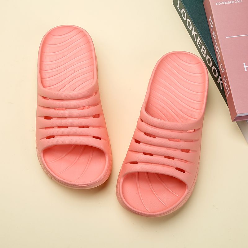 2023 Waterproonti-Skid Shock Absorption Pure Color Couple Slippers_voghion.com
