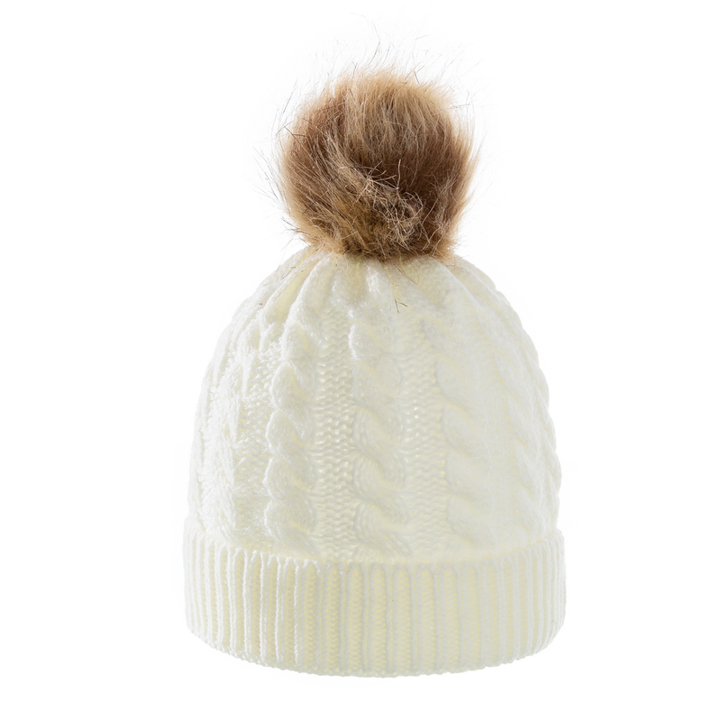Baby clothing wool monochrome twist warm children's hat scarf gloves two or three sets_voghion.com